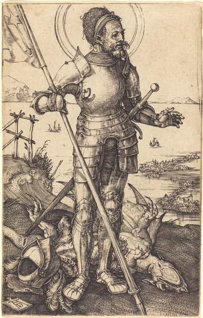 セント・ジョージ・スタンディング 作： Albrecht Dürer