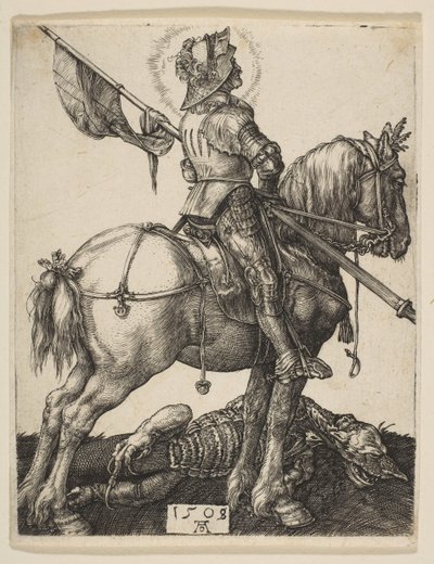 セントジョージオンホースバック、1505-8。 作： Albrecht Dürer