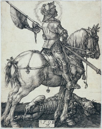 馬に乗った聖ゲオルグ（バルツシュ 54） 作： Albrecht Dürer