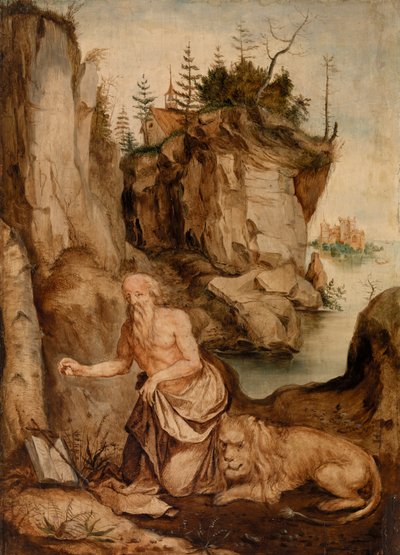 聖ジェロームとライオン 作： Albrecht Dürer