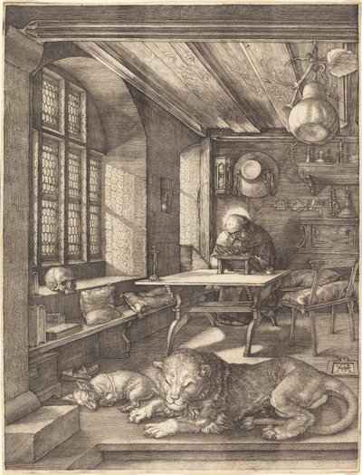 書斎の聖ヒエロニムス 作： Albrecht Dürer