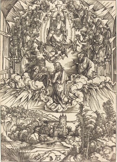 神と長老たちの前の聖ヨハネ 作： Albrecht Dürer