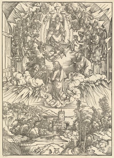 神と長老たちの前の聖ヨハネ 作： Albrecht Dürer