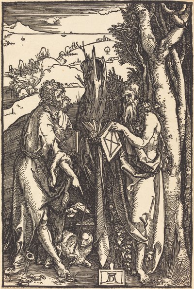 洗礼者聖ヨハネと聖オヌフリウス 作： Albrecht Dürer