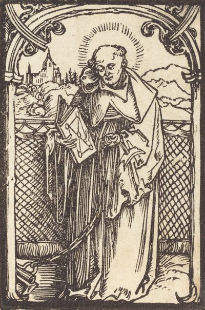 聖レオナルド、c。 1500。 作： Albrecht Dürer