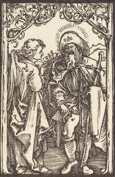 Saint-Roch、c。 1500。 作： Albrecht Dürer