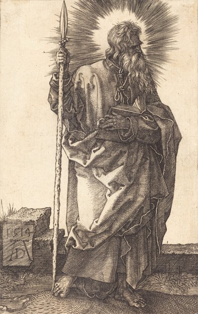 セントトーマス、1514年。 作： Albrecht Dürer