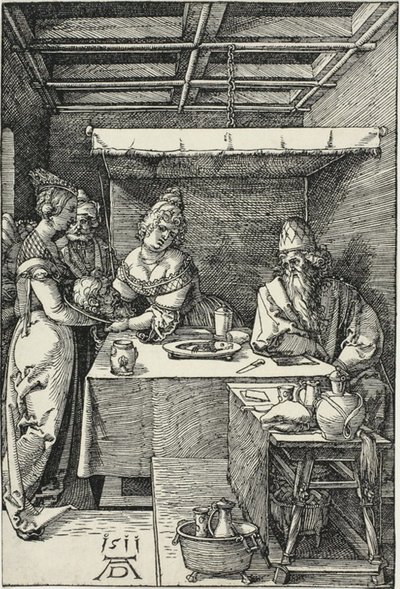 洗礼者ヨハネの首をヘロデヤに差し出すサロメ 作： Albrecht Dürer
