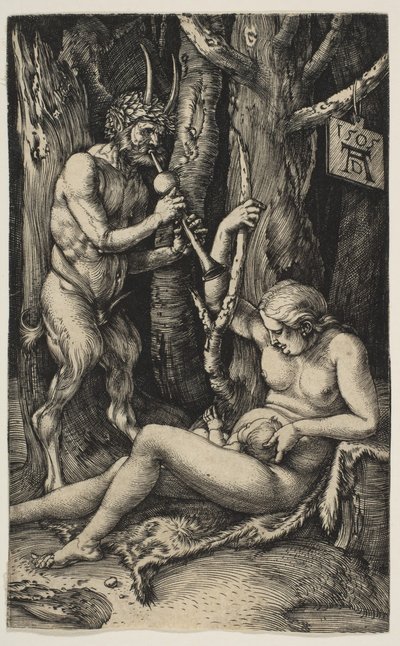 Satyr Family、1505。 作： Albrecht Dürer