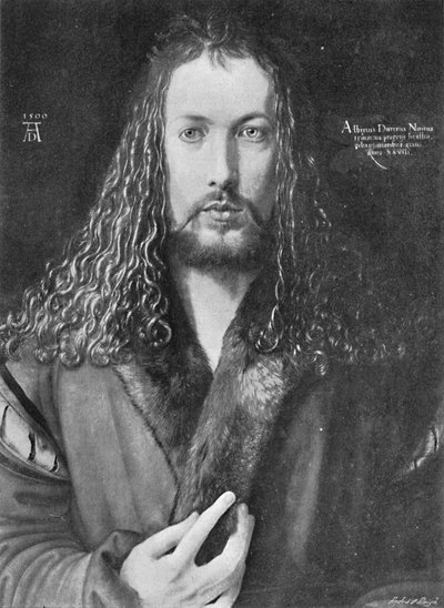 自画像、1500、1906 作： Albrecht Dürer