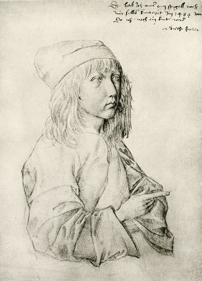 13歳のデューラーのセルフポートレート 作： Albrecht Dürer