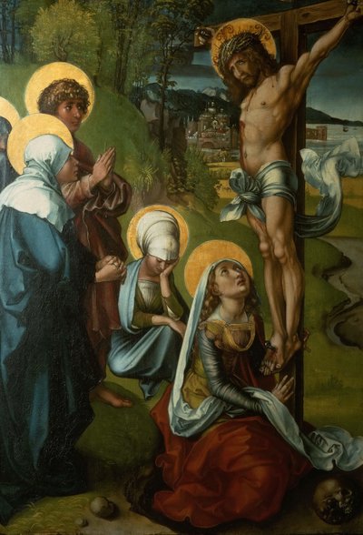 セブンソロウズポリプティックはりつけ、1495-1496。 作： Albrecht Dürer
