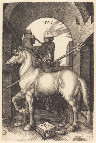 小さな馬、1505年。 作： Albrecht Dürer