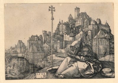 セント・アンソニー・レディング 作： Albrecht Dürer
