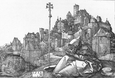 聖アンソニー・リーディング、1519年、1906年 作： Albrecht Dürer