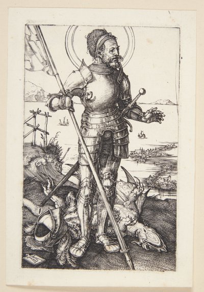 徒歩で聖ゲオルク 作： Albrecht Dürer