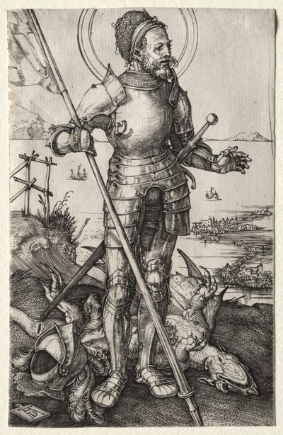 セントジョージオンフット、c。 1504-1505。 作： Albrecht Dürer