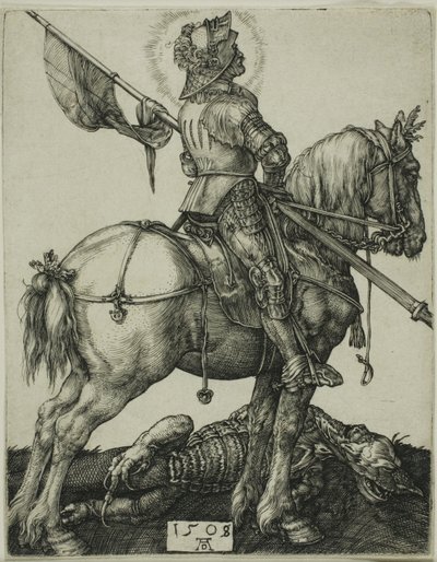 馬に乗った聖ジョージ 作： Albrecht Dürer