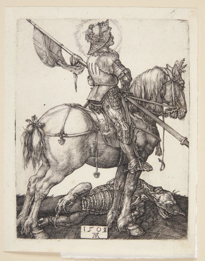 馬に乗った聖ジョージ 作： Albrecht Dürer