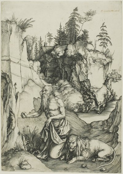 荒野の聖ヒエロニムスの苦行者 作： Albrecht Dürer