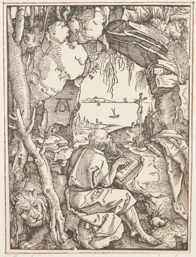 洞窟の聖ジェローム 作： Albrecht Dürer