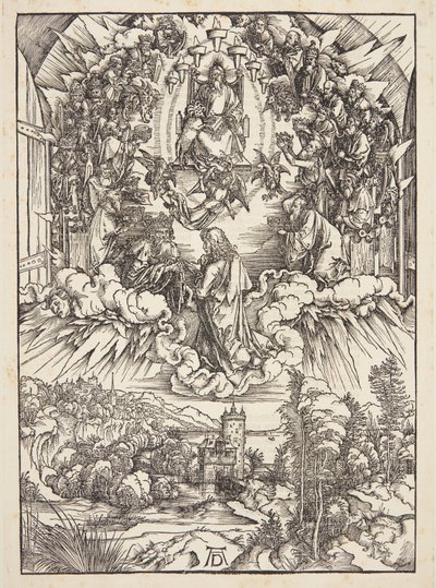 神と長老たちの前の聖ヨハネ 作： Albrecht Dürer