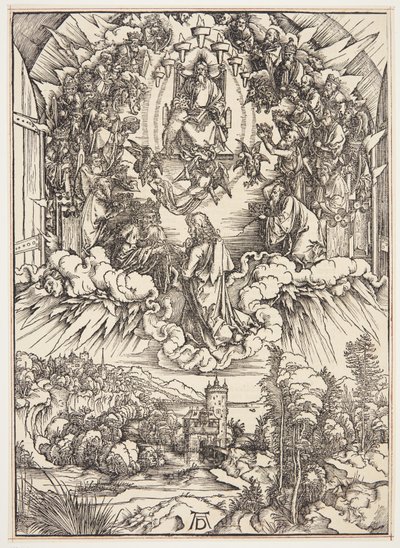 神と長老たちの前の聖ヨハネ 作： Albrecht Dürer