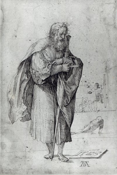 セントポール、1523年（紙にペンとインク） 作： Albrecht Dürer