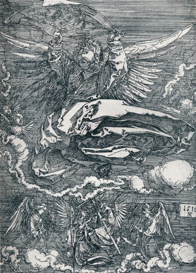 天使が展示したスダリウム、1516 1906 作： Albrecht Dürer