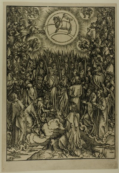 子羊の崇拝 - 選ばれし者の賛美歌、黙示録より 作： Albrecht Dürer