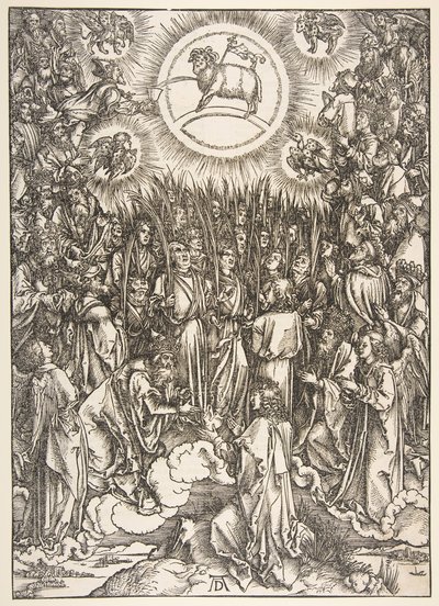 Apocalypse series.ndの羊の礼拝 作： Albrecht Dürer