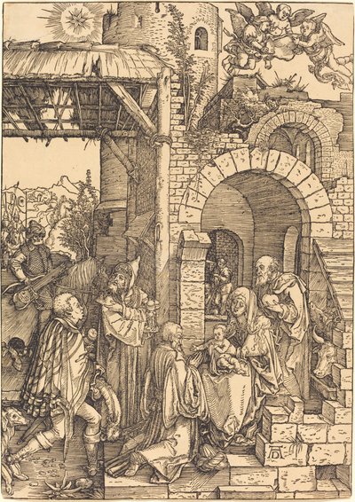 魔術師の崇拝 作： Albrecht Dürer
