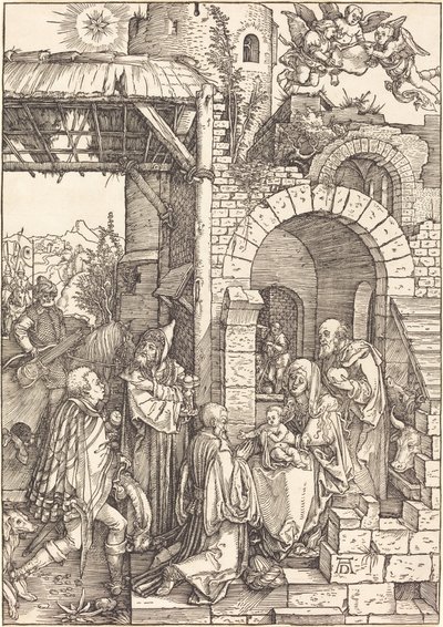 魔術師の崇拝 作： Albrecht Dürer