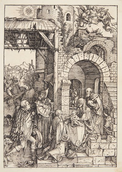 魔術師の崇拝 作： Albrecht Dürer