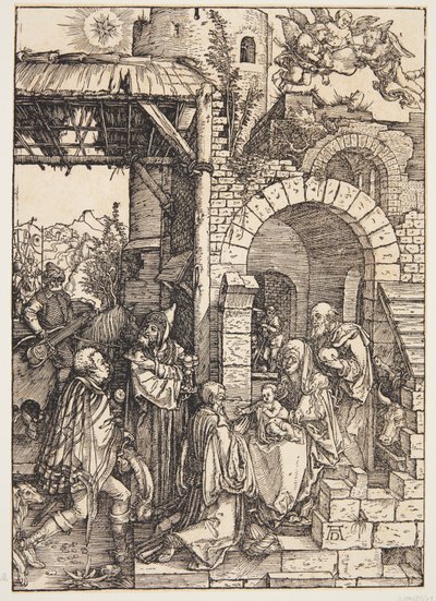 魔術師の崇拝 作： Albrecht Dürer
