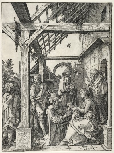 魔術師の崇拝 作： Albrecht Dürer