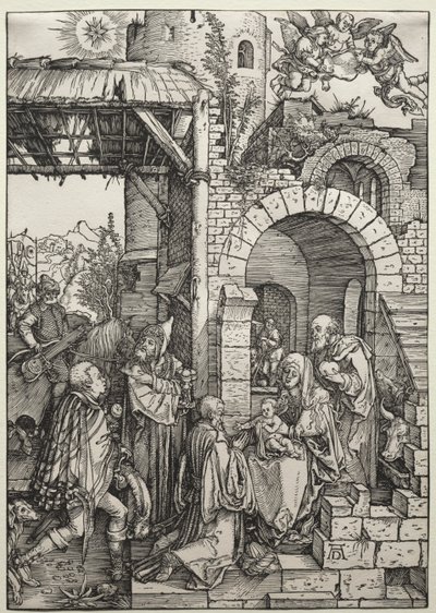 魔術師の崇拝 作： Albrecht Dürer