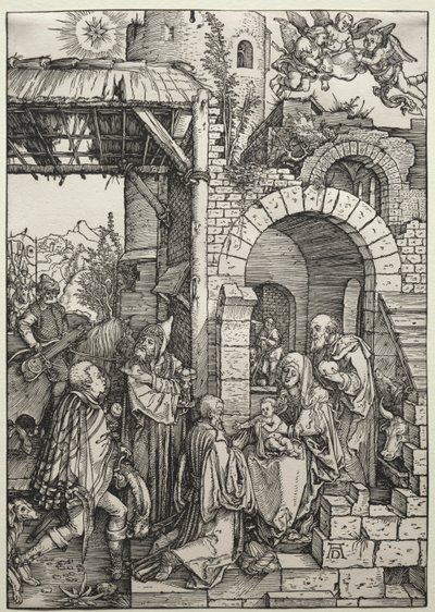 賢者の礼拝c。 1501-1503。 作： Albrecht Dürer
