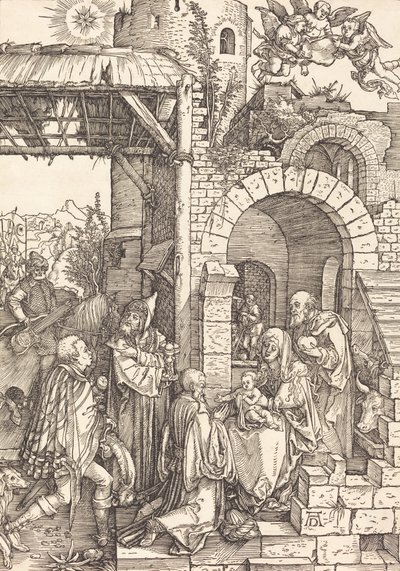 マギの崇拝、c。 15011503。 作： Albrecht Dürer
