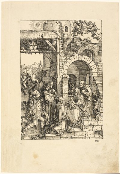 『聖母の生涯』より 賢者の礼拝 作： Albrecht Dürer