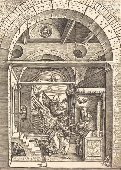 受胎告知、c。 15021504。 作： Albrecht Dürer