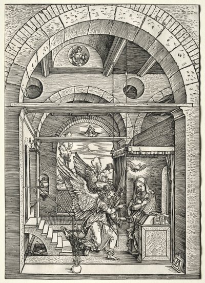 受胎告知、c。 1503-1505。 作： Albrecht Dürer