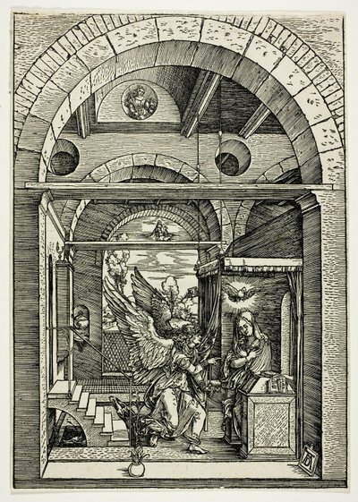 聖母の生涯より受胎告知 作： Albrecht Dürer