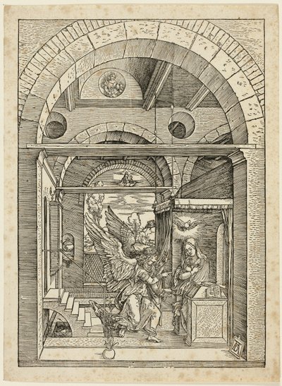 聖母の生涯より受胎告知 作： Albrecht Dürer
