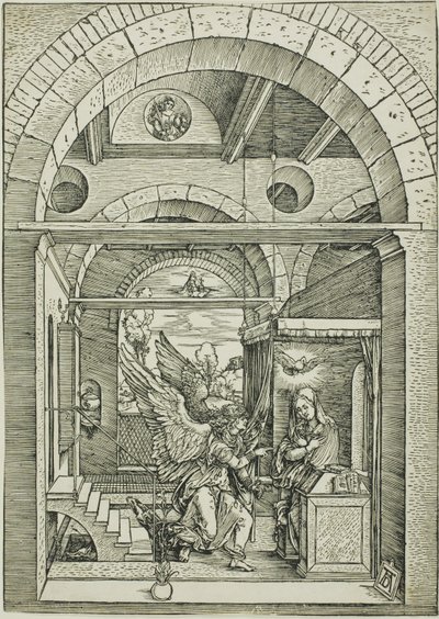 聖母の生涯より受胎告知 作： Albrecht Dürer