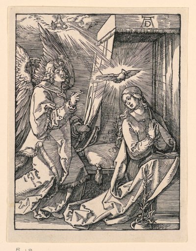 The Annunciation、The Little Passion Series より 作： Albrecht Dürer