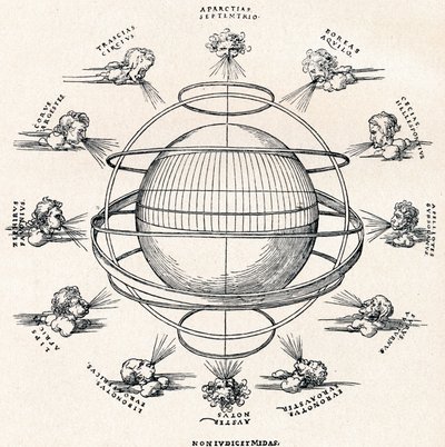 アーミラリスフィア、1525 1906 作： Albrecht Dürer
