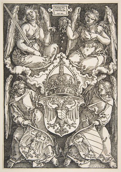 帝国とニュルンベルクの武器、1521年。 作： Albrecht Dürer