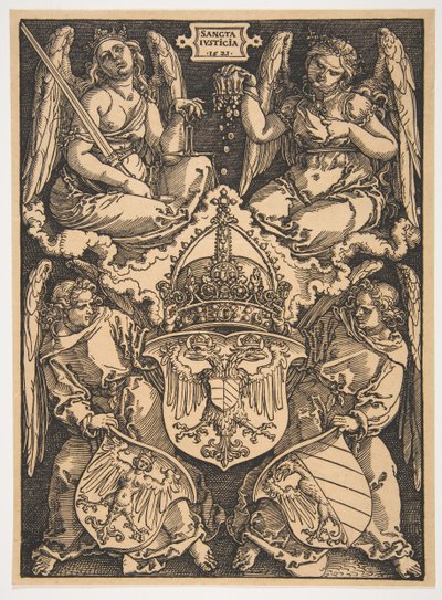 神聖ローマ帝国とニュルンベルク市の武器 作： Albrecht Dürer