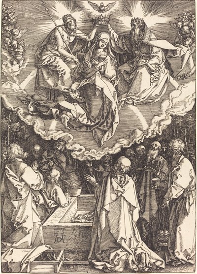 処女の仮定とcor冠式 作： Albrecht Dürer